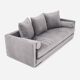 Sofa kopenhaga silver velour, scandinavian design
