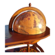 Coffee table bar world map