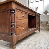 Drapery oak counter 1900