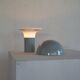 1960s metal and opaline mushroom table lamp
