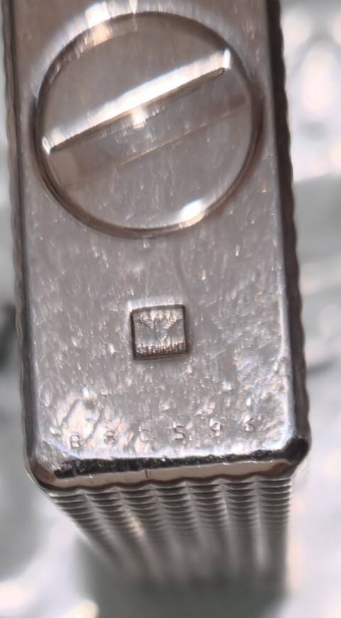 Vintage lighter S.T. Dupont Paris – Guilloché silver – 1980s/1990s