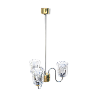 Chandelier, Lidokov type V201-1387, Czechoslovakia, 1970s