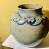 Vase pensu , enamelled ceramic, marking to be identified n°3 bis vintage