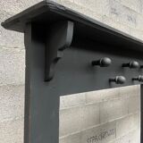 Vintage wooden restaurant cloakroom