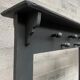 Vintage wooden restaurant cloakroom