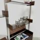 Vintage modular bookcase cabinet Michel Ducaroy Ligne Roset 1970