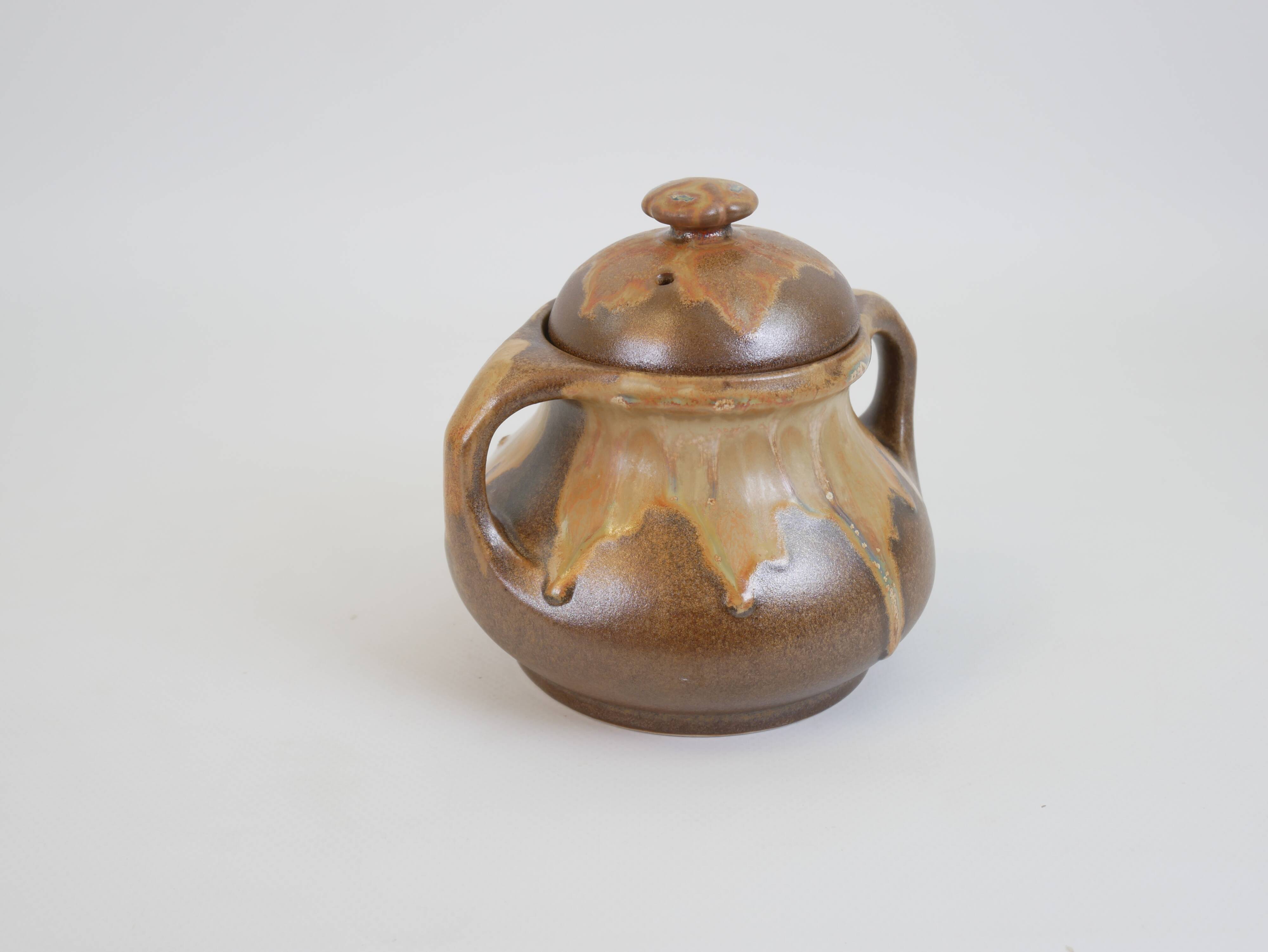 Art Nouveau ceramic sugar bowl from the Denbac factory