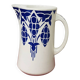 Ceramic jug Moulin des Loups with blue pattern