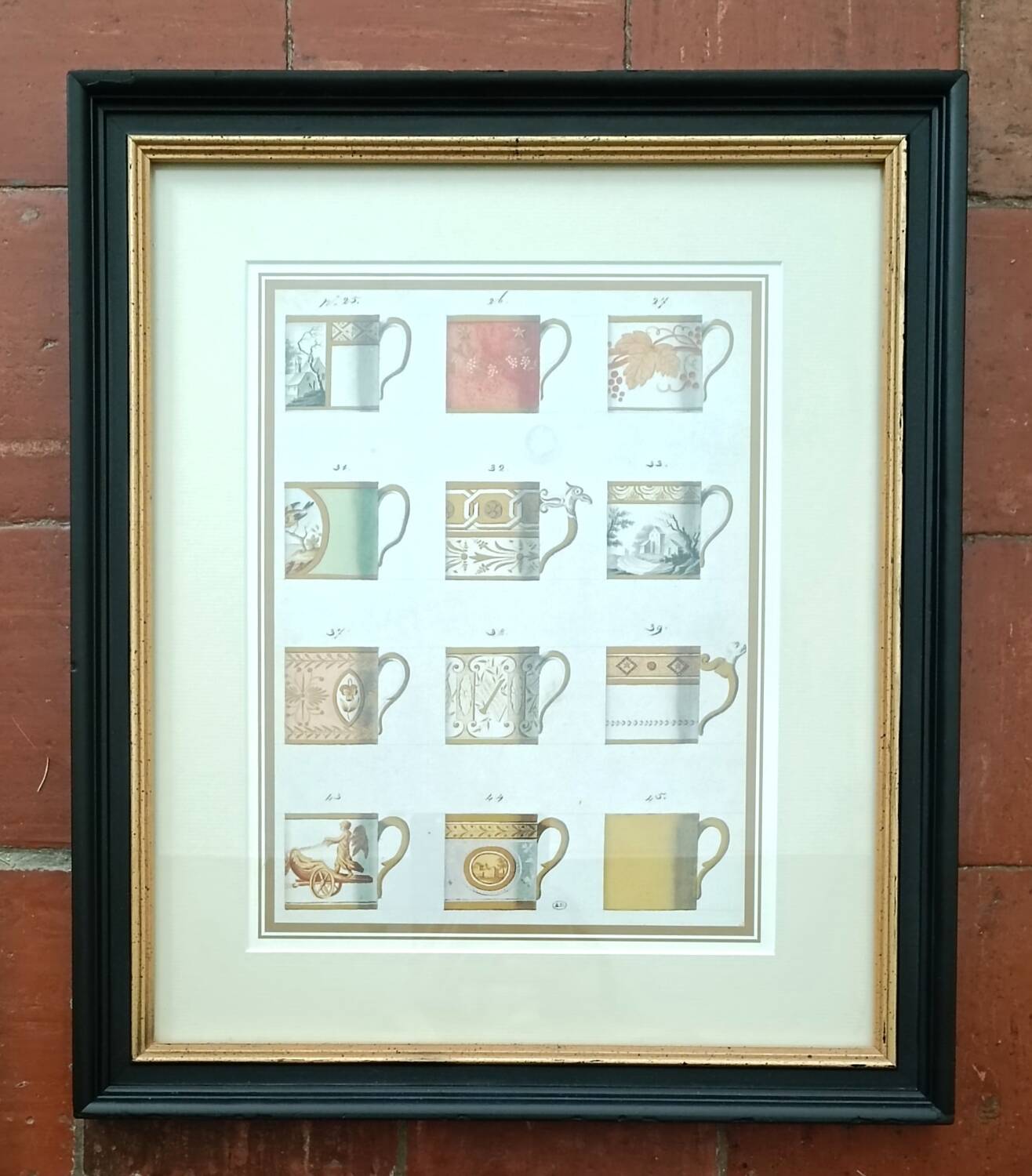 Framed poster Porcelain cups
