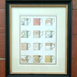 Framed poster Porcelain cups