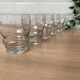 Set de 6 verres à eau en verre gravé
