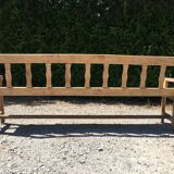 19th 10th wood oak back bench