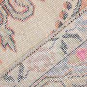 4x7 Pale Orange & Beige Oriental Wool Turkish Vintage Rug, 127x210Cm SK 6787