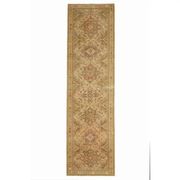 Vintage Turkish Hand-Knotted Wool Cotton Orange Runner Rug 101x380