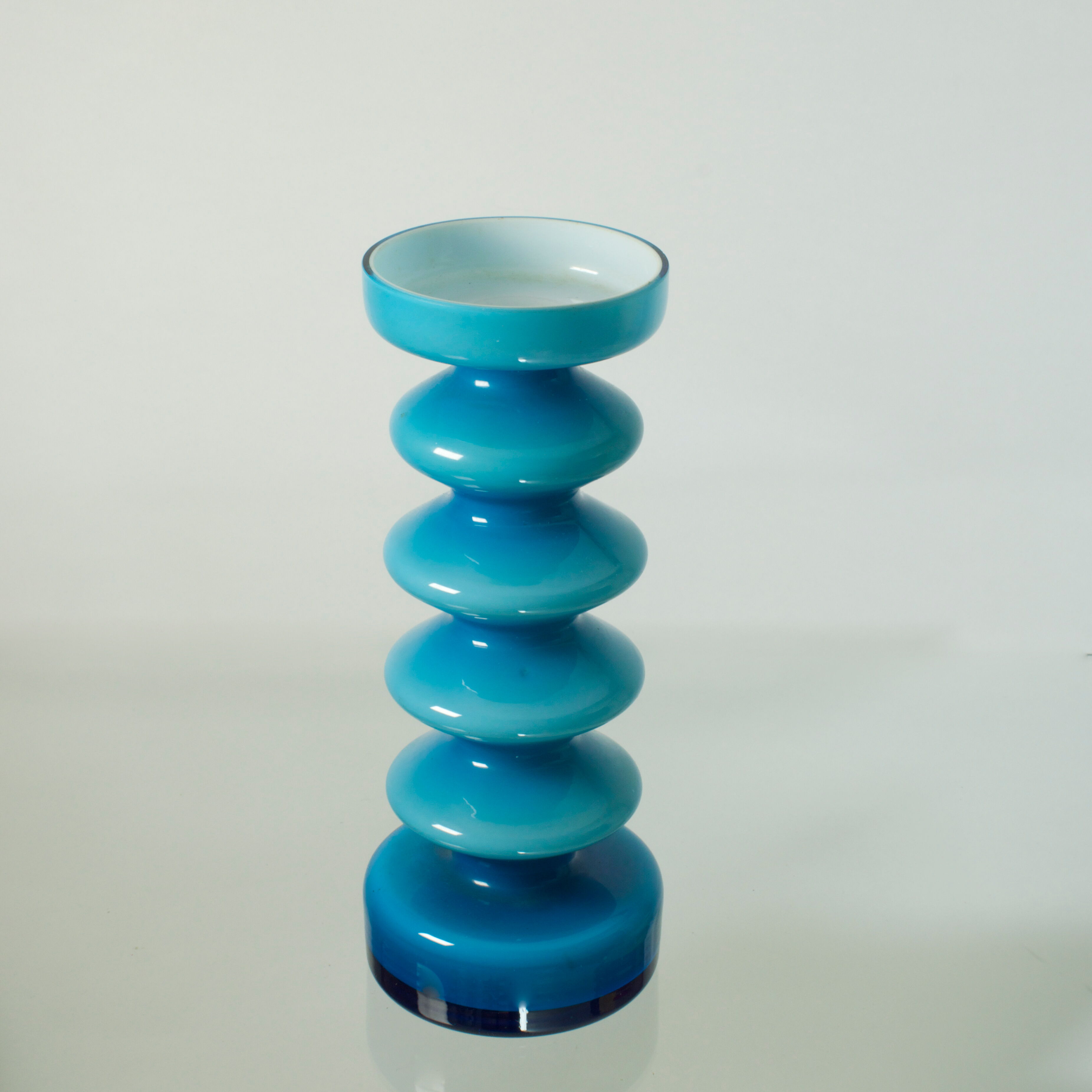 Blue opaline vase