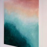 Sunset Grove - Modern Abstract Art Canvas, Acrylic, 40x50cm, unique piece