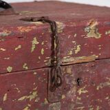 Antique chest with red and green patina (c.1920) #75