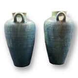 Old pair of annecy blue jars