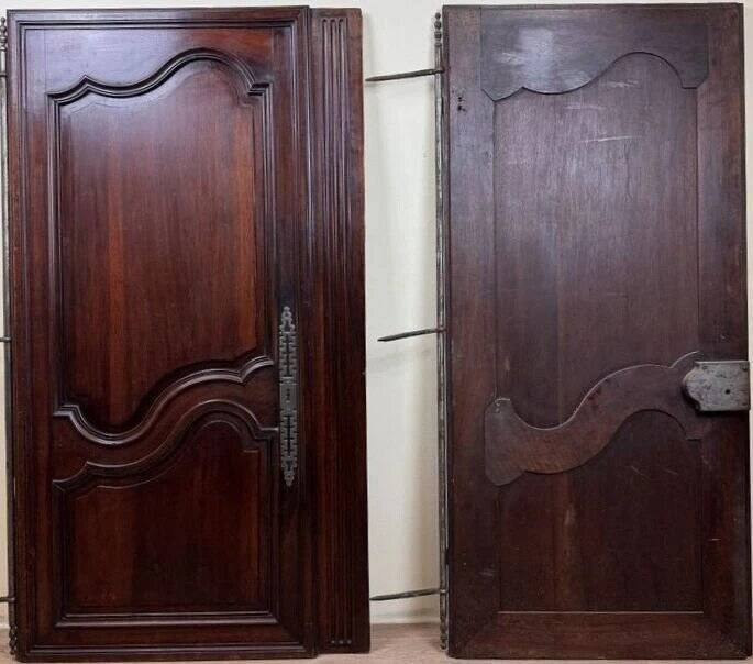 Pair of antique solid wood doors – Louis XV / Regency period