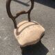 Louis-Philippe medallion chair from the 19th century in solid walnut.