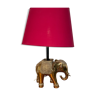 Lampe en laiton doré elephant