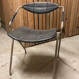 Pair of chairs "Rugby" design Gilbert Steiner, Steiner edition