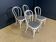 Set of 4 curved wood bistro chairs