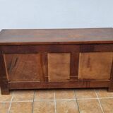 Basque bench chest in solid wood, 105 cm