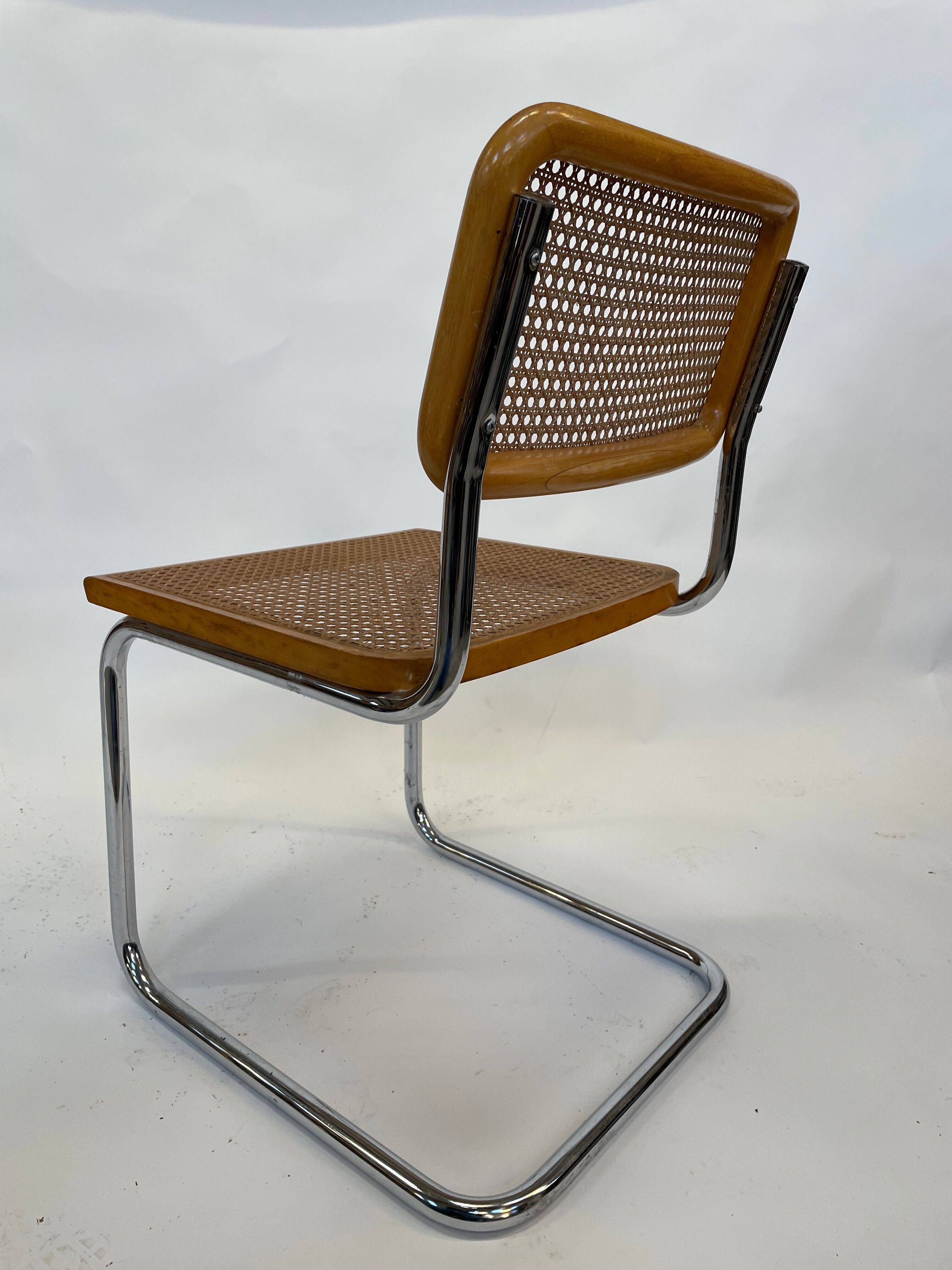 Cesca design chair b32 model in chrome