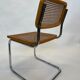 Chaise design Cesca modèle b32 en chrome