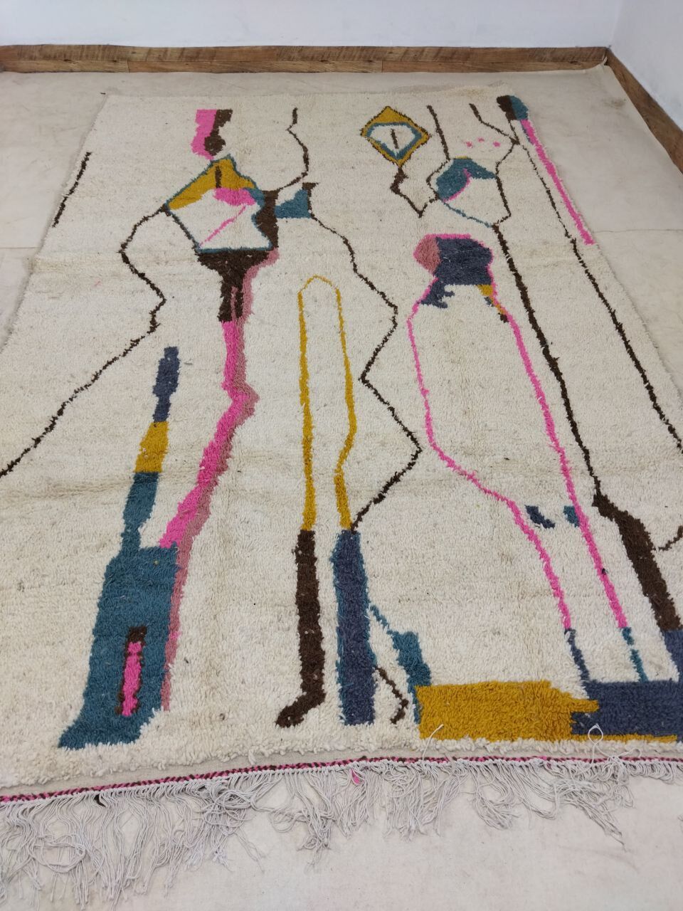 Handmade moroccan berber carpet 293 x 187 cm