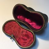 Theatre twins in brass and mother-of-pearl