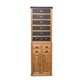 Meuble de métier de notaire à clapet en chêne 1930