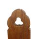 Mid Century Brutalist Tripod Chair Solid Oak Spain