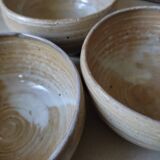Set of 3 bowls in artisanal sandstone
