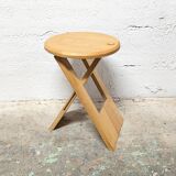 Folding beech stool