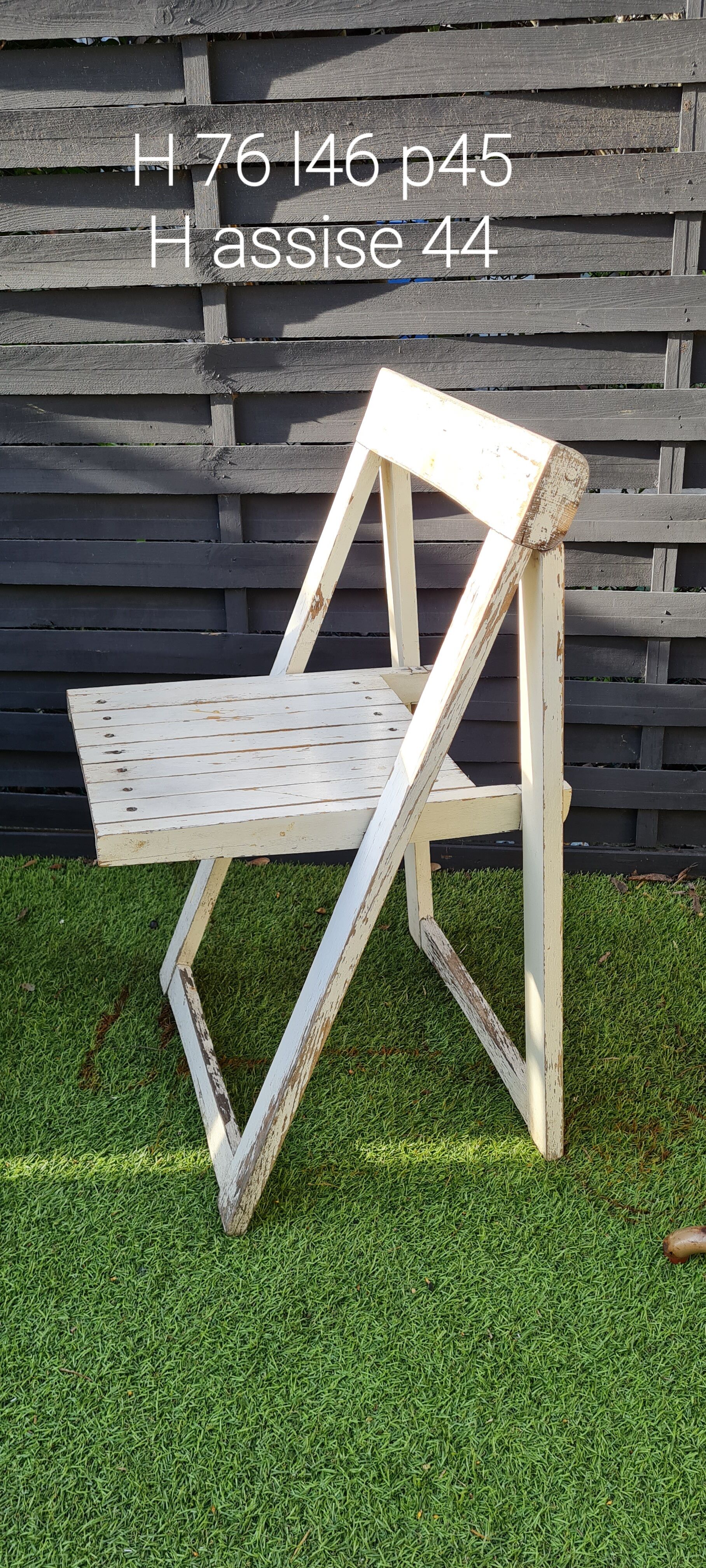 Chaises pliantes italiennes