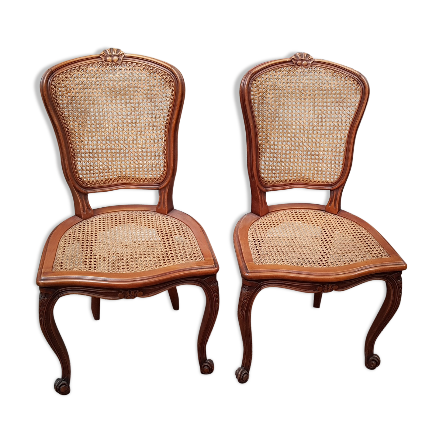 Pair of canne chairs