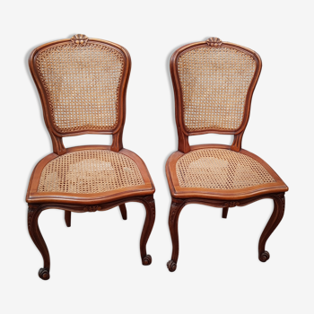 Pair of canne chairs