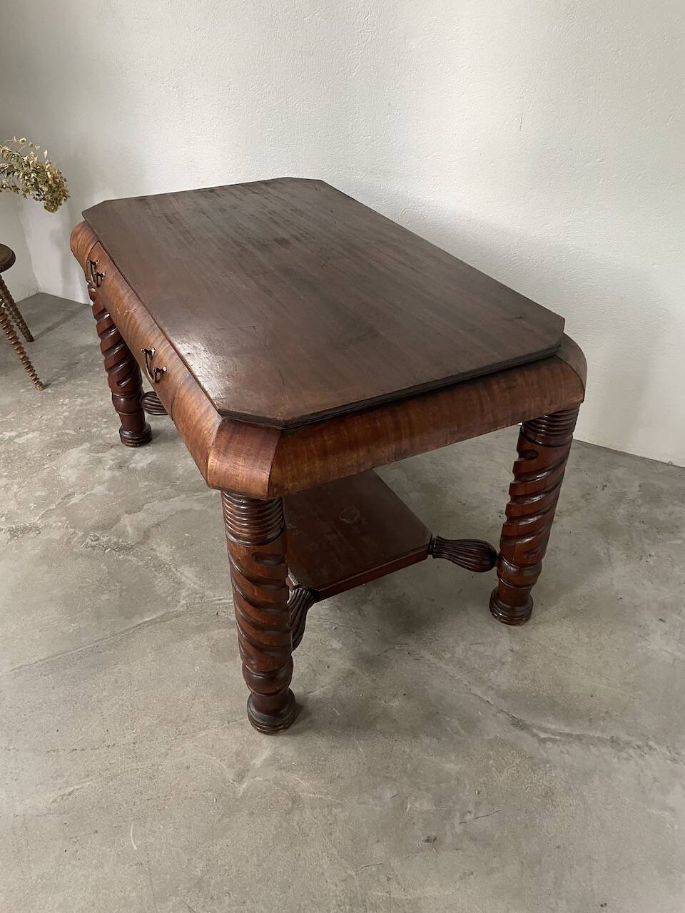 Bureau console acajou 1900