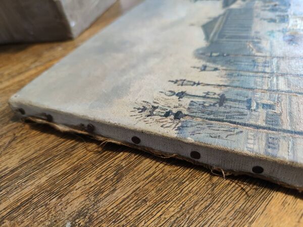 Adrien Raphaël Noulin huile sur toile Naïf/Paris,  la Concorde.