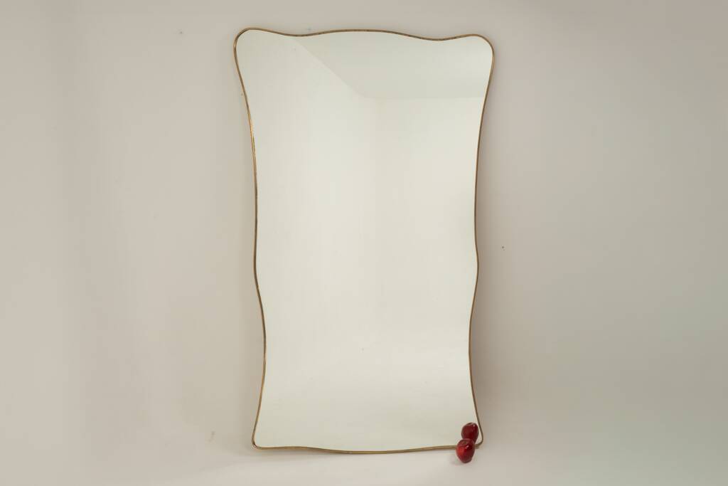 Pair of mirrors in the style of Gio Ponti. Work from the 1980s.