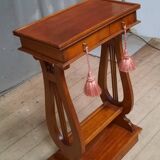 Side table with lyre base