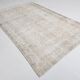 7x10 Vintage Beige Floral Vintage Persian Area Rug, 204x313 Cm