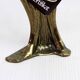 Art Nouveau brass flower candle holder