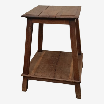Old side table in oak