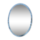 Oval beveled mirror without frame