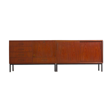 Enfilade en teck par C. Wulput, Belgique, années 1960