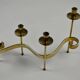 Set of Brass “Swirl” and “Spiral” Candle Holders by Gunnar Ander for Ystad-Metall, Sweden, 1960s