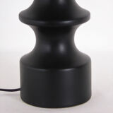 Vintage black ceramic lamp 1950